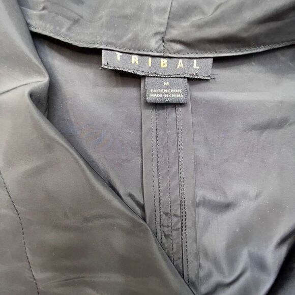 TRIBAL Women’s Black Medium Vented Jacket Zipper pockets - Picture 9 of 9